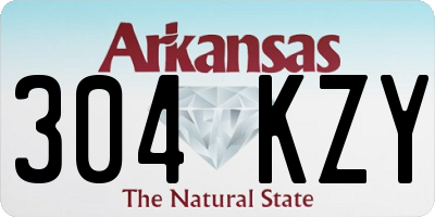 AR license plate 304KZY
