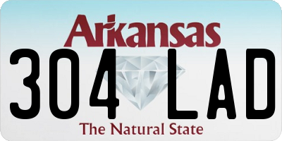 AR license plate 304LAD