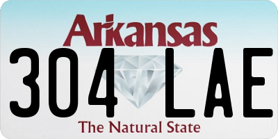 AR license plate 304LAE