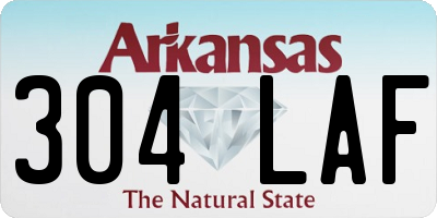 AR license plate 304LAF