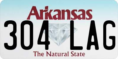 AR license plate 304LAG