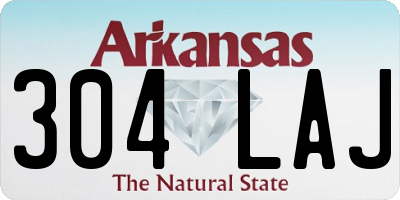 AR license plate 304LAJ