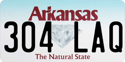 AR license plate 304LAQ
