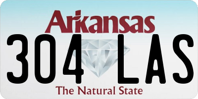AR license plate 304LAS