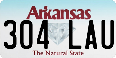 AR license plate 304LAU
