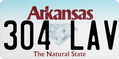 AR license plate 304LAV
