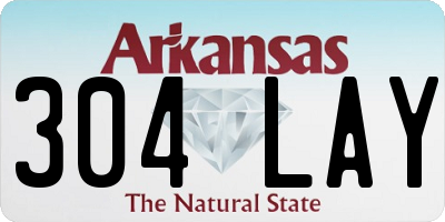 AR license plate 304LAY