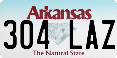 AR license plate 304LAZ