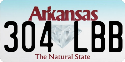 AR license plate 304LBB