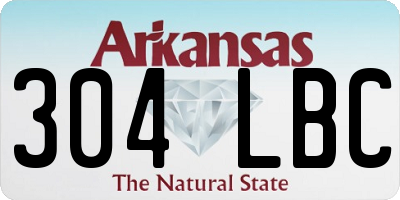 AR license plate 304LBC