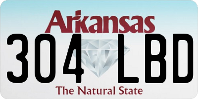AR license plate 304LBD