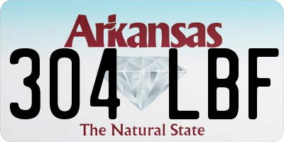 AR license plate 304LBF