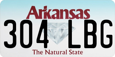 AR license plate 304LBG