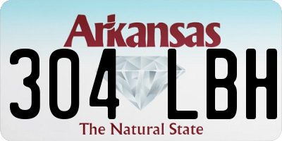 AR license plate 304LBH