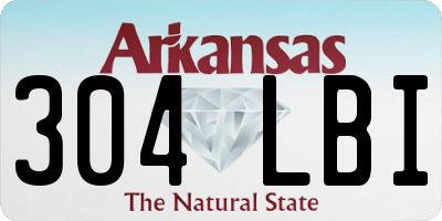 AR license plate 304LBI