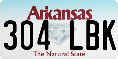 AR license plate 304LBK
