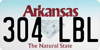 AR license plate 304LBL