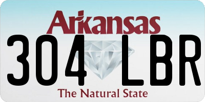 AR license plate 304LBR