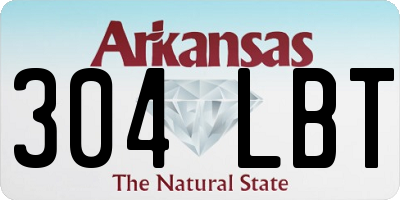 AR license plate 304LBT