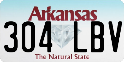 AR license plate 304LBV