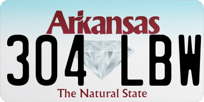 AR license plate 304LBW