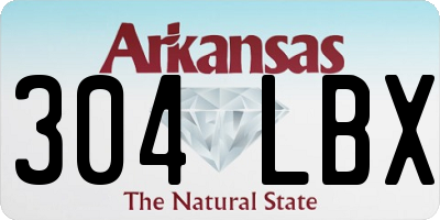 AR license plate 304LBX