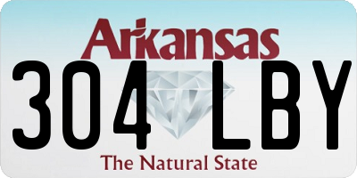 AR license plate 304LBY