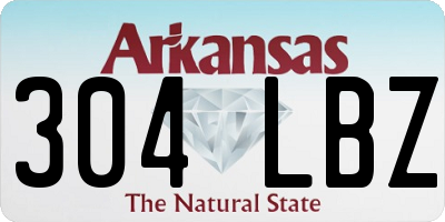 AR license plate 304LBZ