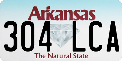AR license plate 304LCA