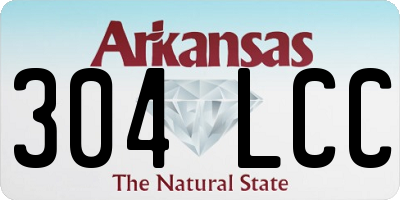 AR license plate 304LCC
