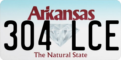 AR license plate 304LCE