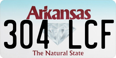AR license plate 304LCF