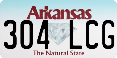 AR license plate 304LCG
