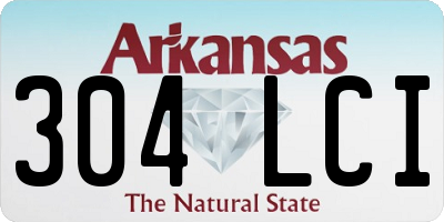 AR license plate 304LCI