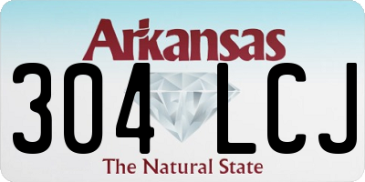 AR license plate 304LCJ