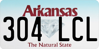 AR license plate 304LCL