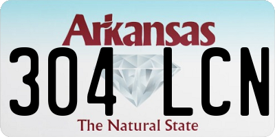 AR license plate 304LCN