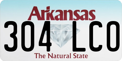 AR license plate 304LCO