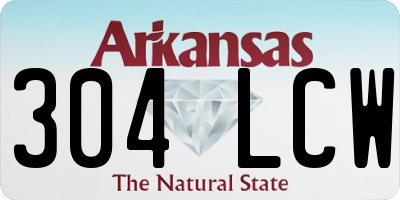 AR license plate 304LCW