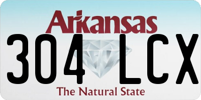 AR license plate 304LCX