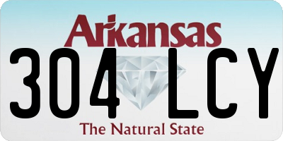 AR license plate 304LCY