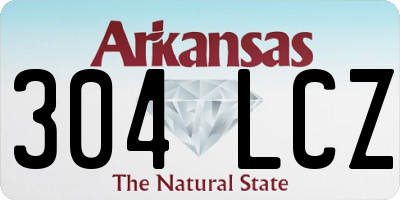 AR license plate 304LCZ