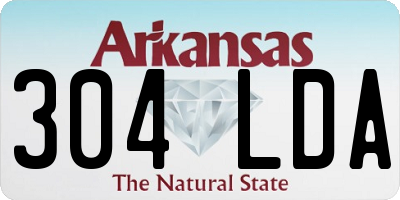 AR license plate 304LDA