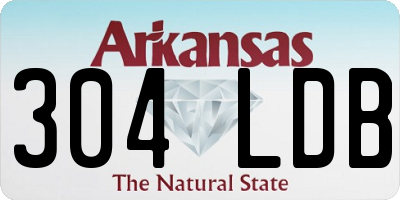 AR license plate 304LDB