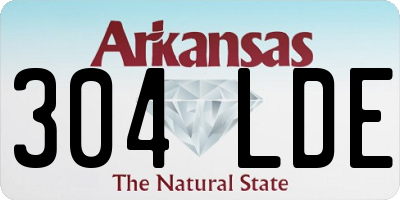 AR license plate 304LDE