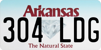 AR license plate 304LDG