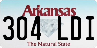 AR license plate 304LDI