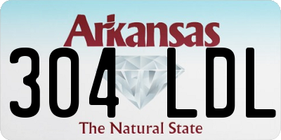 AR license plate 304LDL
