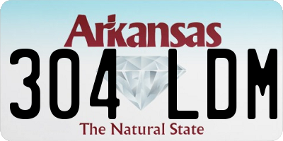 AR license plate 304LDM
