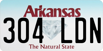 AR license plate 304LDN